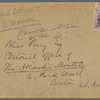 Dowden, Edward, 9 letters to. Copied and abstracted by Dowden for Bliss Perry. Aug. 22, 1871 - Nov. 21, 1888.