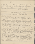 Dowden, Edward, 9 letters to. Copied and abstracted by Dowden for Bliss Perry. Aug. 22, 1871 - Nov. 21, 1888.
