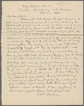 Dowden, Edward, 9 letters to. Copied and abstracted by Dowden for Bliss Perry. Aug. 22, 1871 - Nov. 21, 1888.