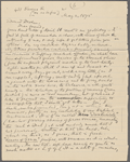 Dowden, Edward, 9 letters to. Copied and abstracted by Dowden for Bliss Perry. Aug. 22, 1871 - Nov. 21, 1888.