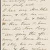 [O'Connor], Ellen, ALS to. Oct. 19, 1868.