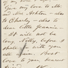 [O'Connor], Ellen, ALS to. Oct. 19, 1868.