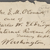 [O'Connor], Ellen, ALS to. Oct. 19, 1868.