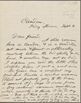 [O'Connor], [Ellen], ALS to. Sep. 5, [1873].