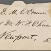 [O'Connor], [Ellen], ALS to. Sep. 5, [1873].
