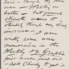[O'Connor], Ellen, ALS to. [Jan. 16, 1874].