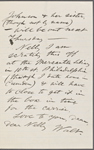 [O'Connor], Ellen, ALS to. [Jan. 16, 1874].
