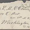 [O'Connor], Ellen, ALS to. Feb. 23, [1874].