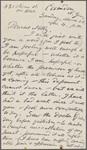 [O'Connor], [Ellen], ALS to. Mar. 22, [1874].