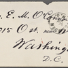 [O'Connor], [Ellen], ALS to. Mar. 22, [1874].