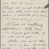 [O'Connor], Ellen, ALS to. May 1, [1874].
