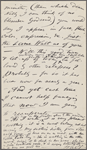 [O'Connor], Ellen, ALS to. May 15, [1874].