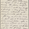 [O'Connor], Ellen, ALS to. Aug. 5, [1874].