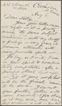 [O'Connor], Ellen, ALS to. Aug. 5, [1874].