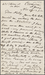 [O'Connor], Ellen, ALS to. Nov. 23, [1874].