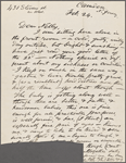 [O'Connor], Ellen, ALS to. Feb. 24, [1876].