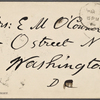 [O'Connor], [Ellen], ALS to. [Mar. 9-10, 1889].
