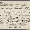 [O'Connor], [Ellen], ALS to. Sep. 29, 1890.