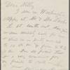 [O'Connor], Ellen, ALS to. Nov. 9, [1875]. Previously, Nov. 9, [n.y.].