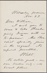 O'Connor, William D., ALS to. Nov. 27, [1867].