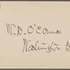 O'Connor, William D., ALS to. Jul. 26, [1871].