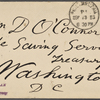 [O'Connor], [William D.], ANS to. Sep. 13, 1883.