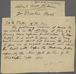 [O'Connor], [William D.], AN to. Sep. [19], 1883.