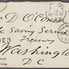 [O'Connor], [William D.], AN to. Sep. [19], 1883.