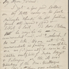 [O'Connor], [William D.], ALS to. Jan. 4, 1886; written on 4th page of ALS from W. S. Kennedy to WW [n.d.].