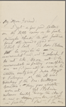 [O'Connor], [William D.], ALS to. Jan. 4, 1886; written on 4th page of ALS from W. S. Kennedy to WW [n.d.].