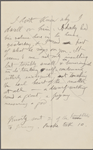 [O'Connor], [William D.], ALS to. Jan. 4, 1886; written on 4th page of ALS from W. S. Kennedy to WW [n.d.].