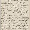 [O'Connor], [William D.], ALS to. Jan. 4, 1886; written on 4th page of ALS from W. S. Kennedy to WW [n.d.].