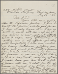 [O'Connor], [William D.], ALS to. May 26, 1886.