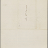 O'Connor, William [D.], ALS to. [1867?] Previously: [n.d.]