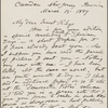 Rhys, Ernest, ALS to. Mar. 15, 1887.