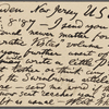 Rhys, Ernest, APCS to. Sep. 8, 1887.