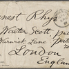 Rhys, Ernest, ALS to. Sep. 11, 1887.