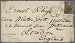 Rhys, Ernest, ALS to. Sep. 11, 1887.