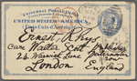 Rhys, Ernest, APCS to. Oct. 1, 1887.