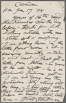 Rhys, Ernest, ALS to. Jan. 17, 1888.
