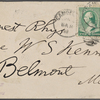 Rhys, Ernest, envelope addressed to. [Jan.] [18?], [1888].