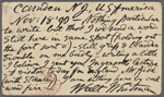 Rhys, Ernest, APCS to. Nov. 18, 1890.