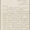 Bathgate, W. J. Copy in an unknown hand of a letter to Walt Whitman. Jan. 31, 1880 