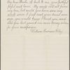 Riley, W. H. Copy in an unknown hand of a letter to Walt Whitman. Mar. 5, 1879.