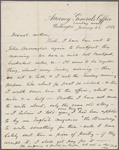 [Whitman], [Louisa Van Velsor], mother, ALS to. Jan. 26, 1868.