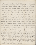 [Whitman], [Louisa Van Velsor], mother, ALS to. Jan. 26, 1868.