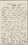 [Whitman], [Louisa Van Velsor], mother, ALS to. Feb. 2-8, 1869.