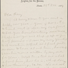 Bucke, Richard Maurice, ALS to Harry Buxton Forman. Dec. 23, 1884.