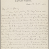 Bucke, Richard Maurice, ALS to Harry Buxton Forman. Nov. 12, 1885.