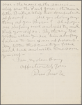 Bucke, Richard Maurice, ALS to Harry Buxton Forman. Nov. 12, 1885.